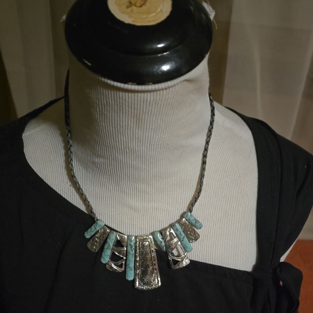 Silver and Turquoise Necklace